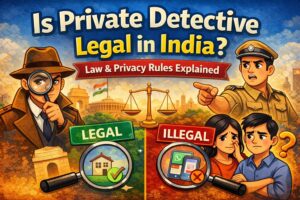 Read more about the article Is Private Detective Legal in India? Truth About Law, Privacy & Investigation