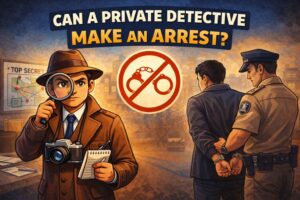 Read more about the article Can a Private Detective Make an Arrest? Legal Truth Explained