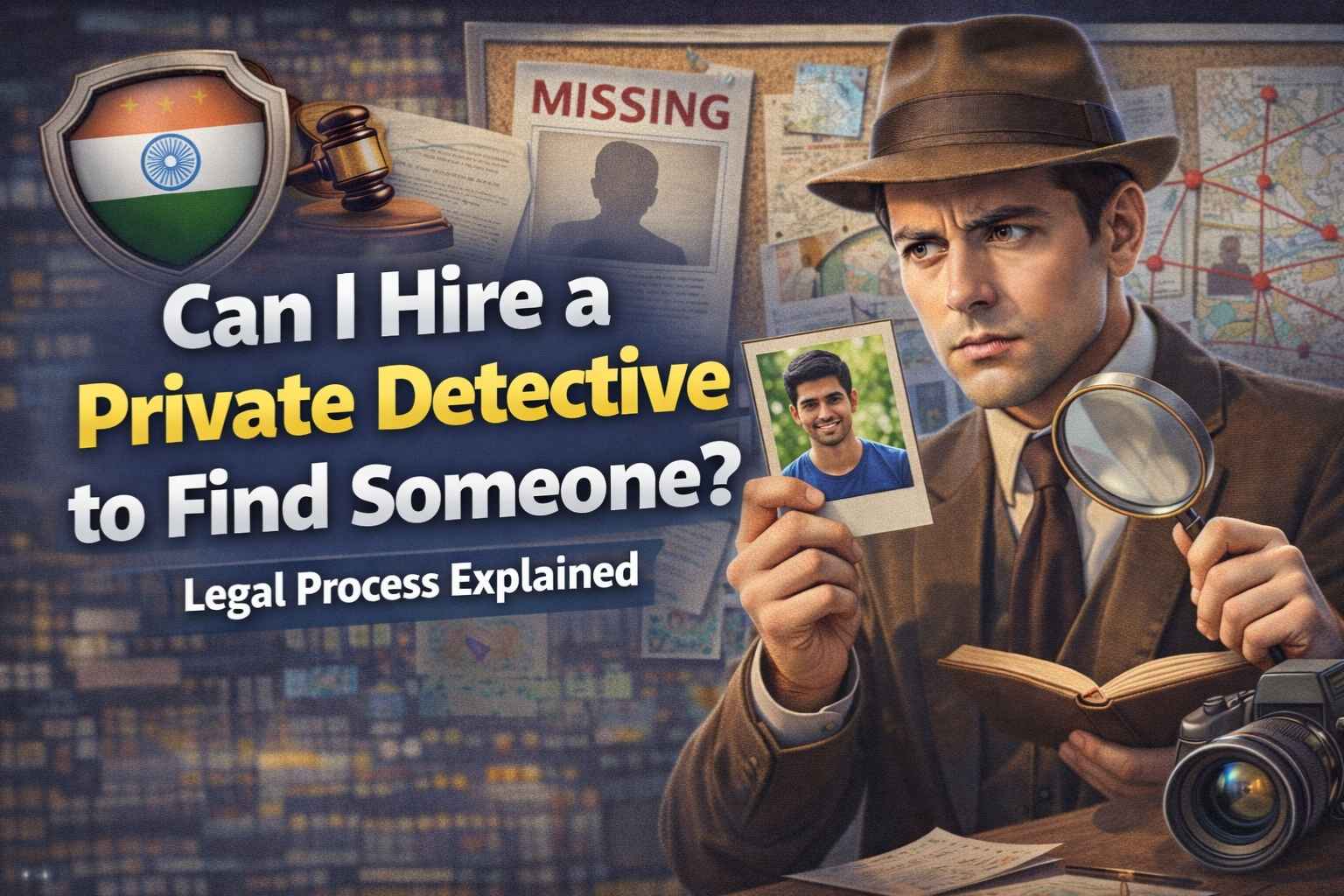 Read more about the article Can I Hire a Private Detective to Find Someone? Legal Process Explained